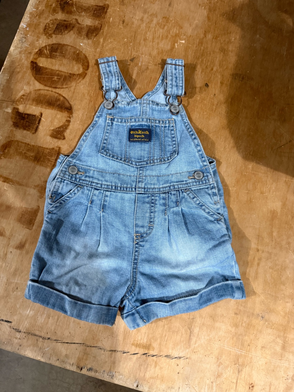OshKosh B'gosh Blue Denim Short Overalls
